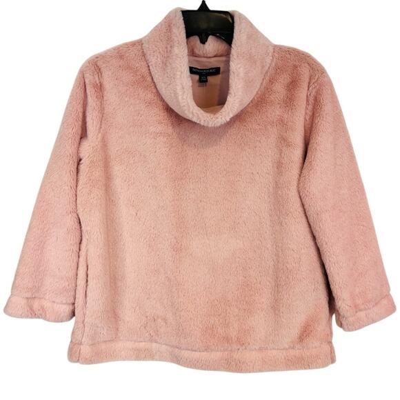 Banana Republic Faux Fur Cozy Sweatshirt NWT - Picture 2 of 12